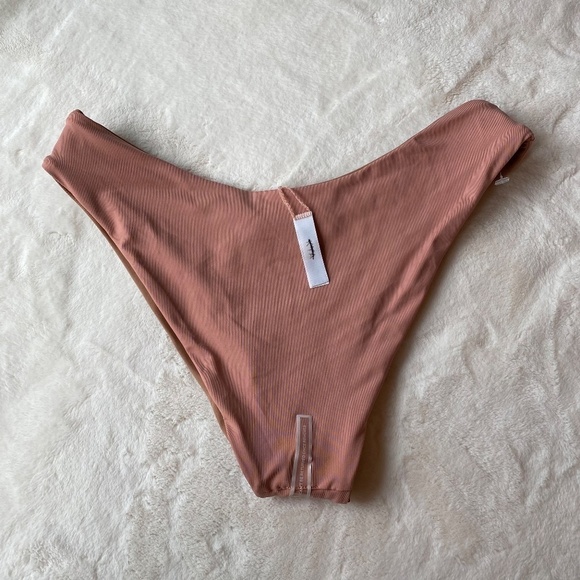 New! Free People x Kya Stella reversible bikini bottom rose sand 19059 - Picture 5 of 9